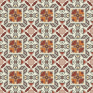 Traditional Bulgarian embroidery vector pattern