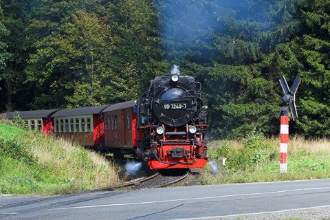 HSB, Harz narrow-gauge railway, locomotive, steam engine, smoke, HSB railway, Brockenbahn, Harz,