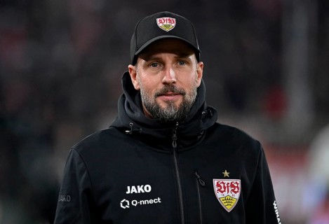 Coach Sebastian Hoeneß VfB Stuttgart Portrait, MHPArena, MHP Arena Stuttgart, Baden-Württemberg,
