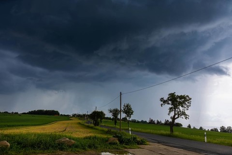 Storm on the Triebenberg near Dresden, Dresden, Saxony, Germany, Europe