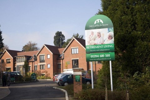 Retirement Living housing development by McCarthy and Stone, Clarkson Court, Woodbridge, Suffolk