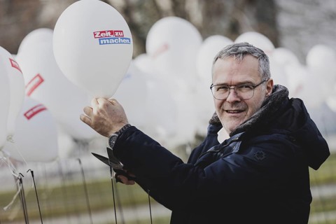 Jörg Dittrich, President of the German Confederation of Skilled Crafts, pictured as part of a