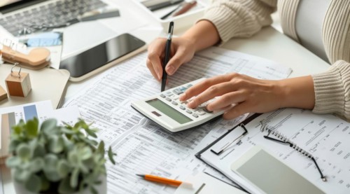 Financial planning for income investment, mortgages and retirement, AI generated