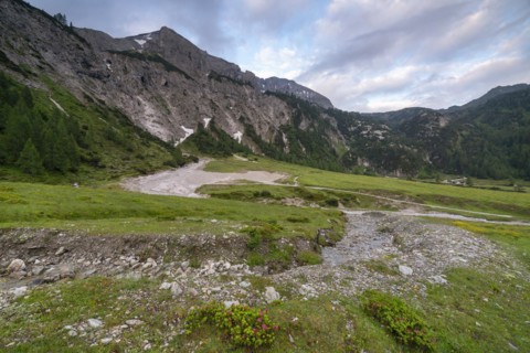 Styrian Kalkspitze, Ursprungalm, alpine meadow, mountain landscape, Schladminger Tauern,