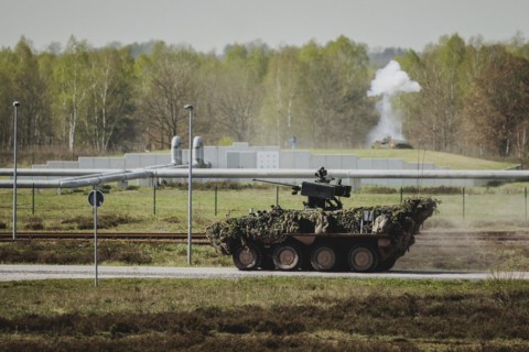 Pandur II 8x8 of the Czech Army, taken during an exercise of the German Armed Forces with forces