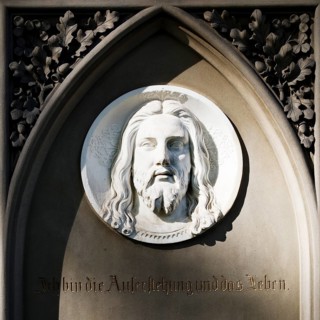 Tomb with a relief of Christ by Melchior and Sulpiz Boisserée, Old Cemetery, Bonn, North