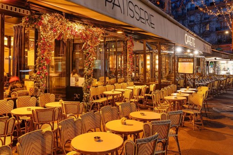Cafe Kleber on the Trocadero, Paris, Ile de France, France, Paris, Ile de France, France, Europe