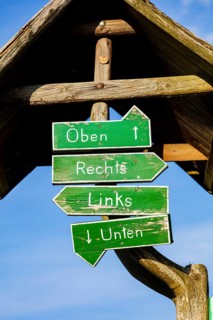 Humorous signpost in Altenberg, Altenberg, Altenberg, Saxony, Germany, Europe