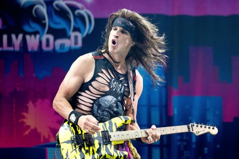 Copenhagen, Denmark - 19.6.2024: Satchel, guitarist of the band Steel Panther at the Copenhell