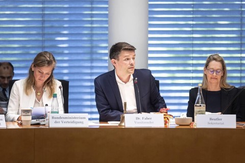 Marcus Faber, Member of the German Bundestag (FDP), after his election as Chairman of the Defence