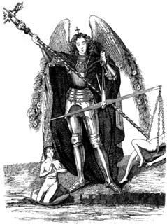 Archangel Michael, from the Gdansk altarpiece, The Judgement of the World, armour, armour, soul
