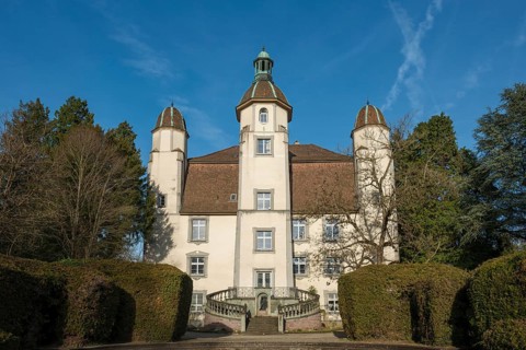 Schönau Castle, Bad Säckingen, Hochrhein, Rhine, Black Forest, Baden-Württemberg, Germany, Europe