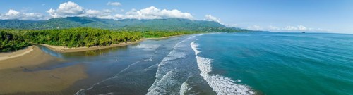 Beach and rainforest, Marino Ballena National Park, Osa National Park, dream beach and sea of the