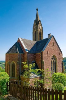 St Bartholomew's, Catholic Church, Dilsberg, Neckargemünd, Baden-Württemberg, Germany, Europe