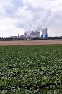 Niederaußem power plant, a base-load power plant operated by RWE PowerAG using lignite in