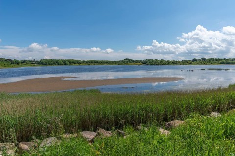 Small Noor in the nature reserve Holnis peninsula, nature reserve on the Flensburg Fjord, inland