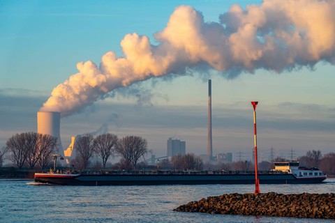 Cooling tower of the coal-fired power plant Duisburg-Walsum, operated by STEAG and EVN AG, 181