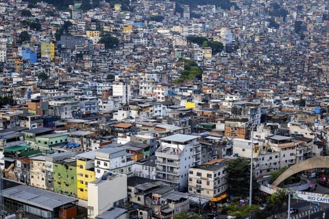 View of the Rocinha favela. Rio de Janeiro, 13.02.2013. Photographed on behalf of the Federal