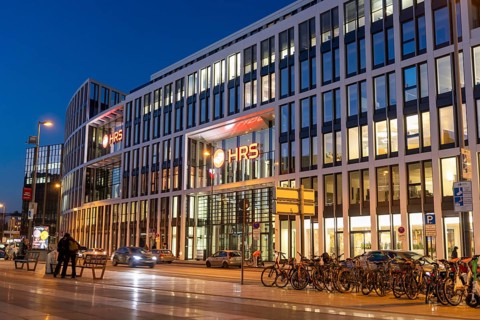 Corporate headquarters of the travel portal HRS, at Cologne Central Station, Breslauer Platz,
