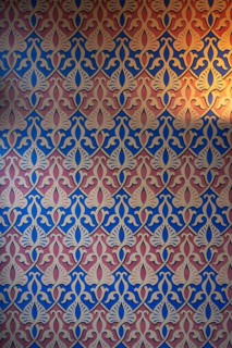 Preserved mural in the vestibule of the former synagogue, built in 1883, destroyed by the Nazis in