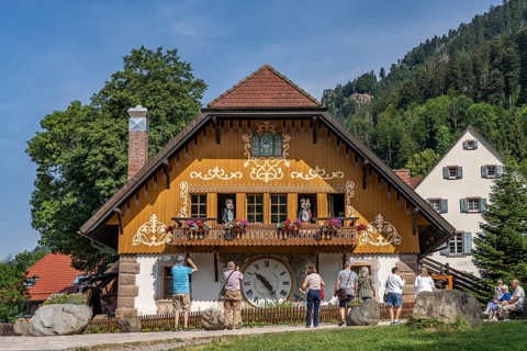 Traditional Black Forest house at Hofgut Sternen near Breitnau, Black Forest, Baden-Württemberg,