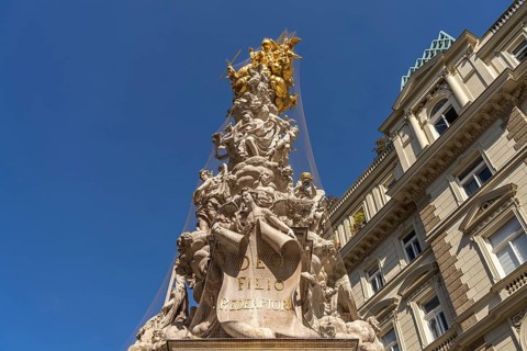 The Vienna Plague Column, Vienna, Austria, Europe