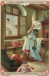 Picture series Schwanhilde, a fairy tale based on Musäus, Liebig picture, digitally restored