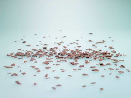 Chocolate chips as sprinkle decoration for decorating ice cream, cakes and muffins, studio photo