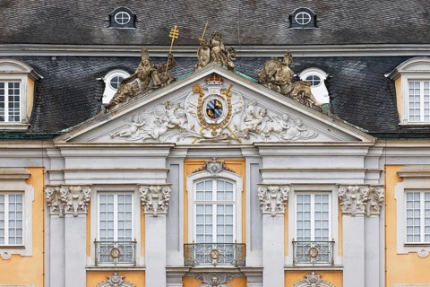 Augustusburg Castle also known as Brühl Castle, east façade, Brühl, North Rhine-Westphalia,