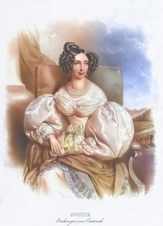 Archduchess Sophie (1805-1872) Princess of Bavaria, Historical, digitally restored reproduction