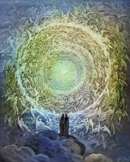 Illustration for Paradiso, the Divine Comedy by Dante Alighieri by Gustave Dore 1832-1883, French
