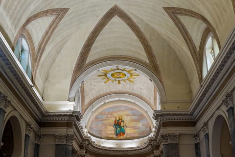 The church Parrocchiale dei Santi Zenone e Martino in Lazise, dome, Christianity, building,