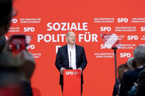 Berlin, Germany - 30 November 2024: Olaf Scholz, Federal Chancellor and lead candidate of the SPD
