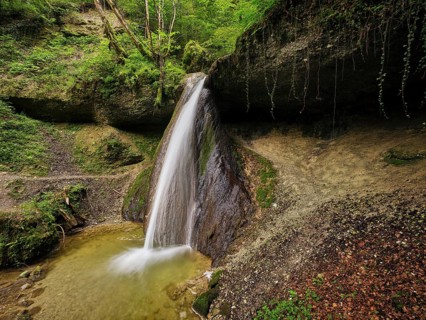 Schwarzenbach Waterfall, Baar, Canton Zug, Switzerland, Europe