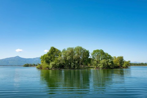 Krautinsel, Chiemsee, Bavaria, Germany, Europe