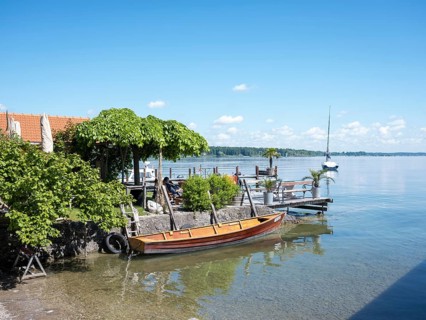 Eastern shore of the Fraueninsel, Chiemsee, Bavaria, Germany, Europe