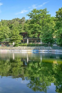 Beer garden Fischerhütte am Schlachtensee, Zehlendorf, Steglitz-Zehlendorf, Berlin, Germany, Europe