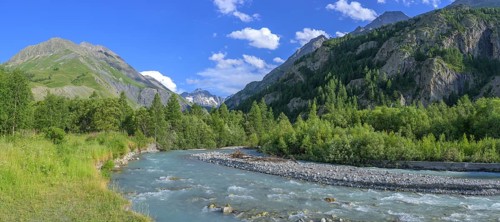 Romanche River Villar-d'Arêne, Département Hautes-Alpes, France, Europe