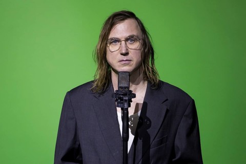 Lars Eidinger reads Hauspostille by Bertolt Brecht at Berlin's Friedrichstadtpalast on 20 January