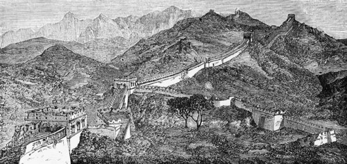 Great Wall of China, border defence system, built in the Ming Dynasty (1368-1644), some sections