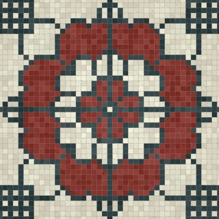 Mosaic tiles background, seamless vector pattern