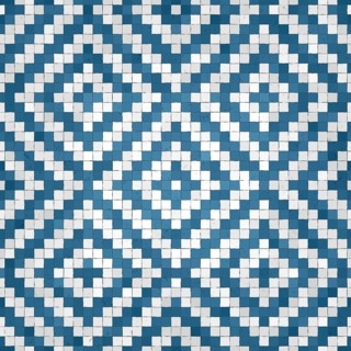 Mosaic tiles background, seamless vector pattern