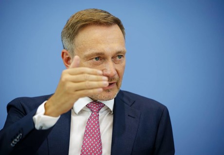 Christian Lindner (FDP), Federal Minister of Finance, presents the 2025 budget at the BPK. Berlin,