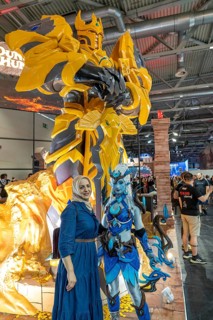 Gamescom, the world's largest trade fair for video and computer games, game character actors,