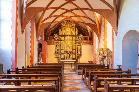 Johannisburg Castle Chapel in Aschaffenburg, Bavaria, Germany, Europe