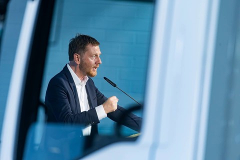 Presentation of the first fuel cell lorry from FES GmbH Fahrzeug-Entwicklung Sachsen. FES GmbH has