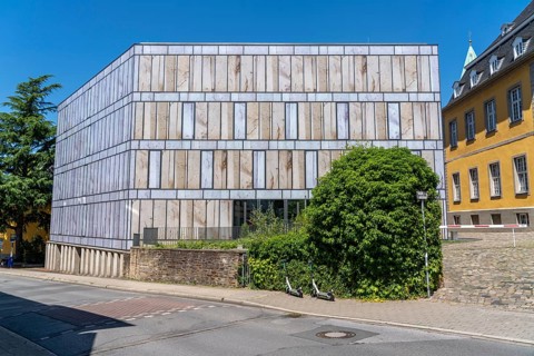 Folkwang University of the Arts, new library, Essen-Werden, in the south of the city, North