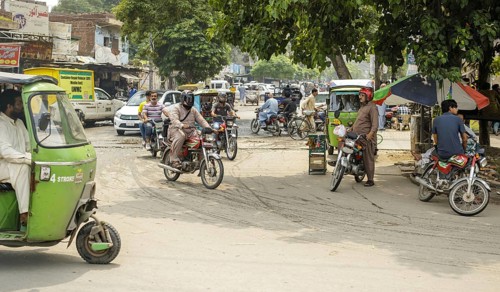 Street scene in Lahore, 22.08.2024. Photographed on behalf of the Federal Ministry for Economic
