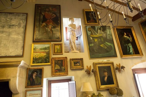 Interior of Palacio Chaves Hotel, historic medieval town of Trujillo, Caceres province,