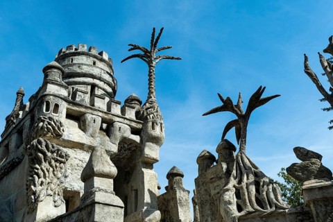 Hauterives. Postman Ferdinad Cheval's Ideal Palace, naive art, Drôme, Auvergne-Rhone-Alpes, France,